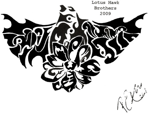  eagle, falcon, family, hawk, hawk tattoo, life, lotus, lotus tattoo, 